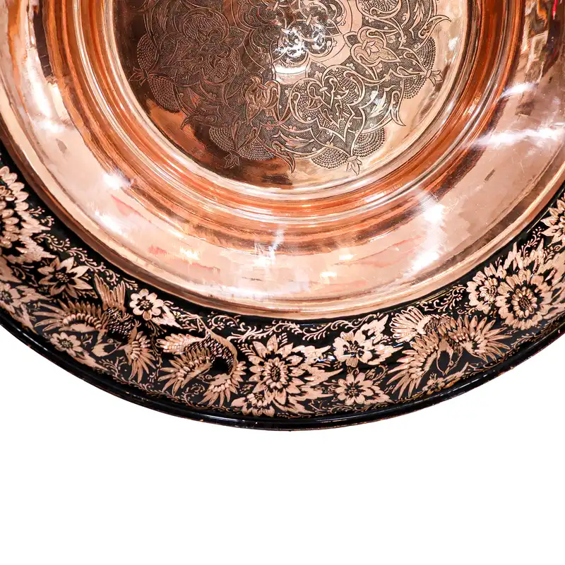 شیرینی خوری مسی مدل الماس تراش سوپر کد 60p55