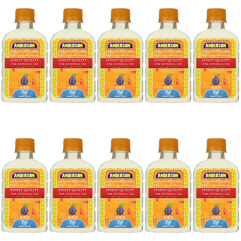 پارافین مایع صنعتی اندرسون مدل S200 حجم 250 میلی لیتر بسته 10 عددی