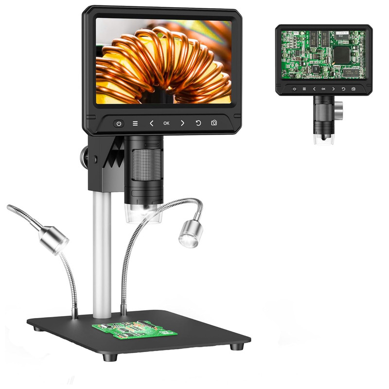 میکروسکوپ دیجیتال مدل 7inch 12MP HD 1200X به همراه ریموت