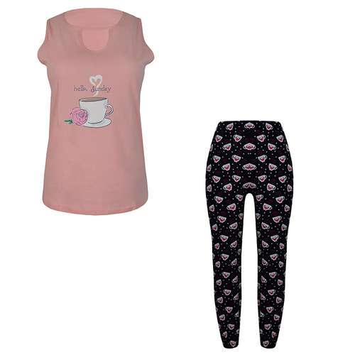 ست تاپ و شلوار زنانه مدل 100103250