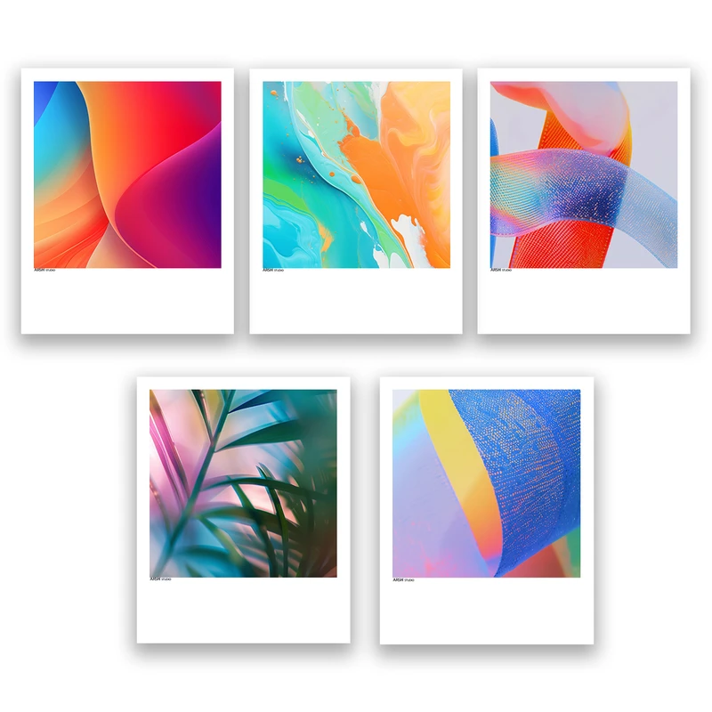 آویز تزیینی عرش مدل فانتزی هنری طرح رنگی کد Asa934 مجموعه پنج عددی