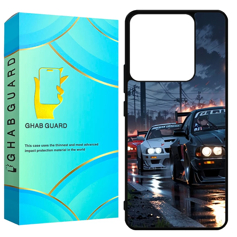 کاور قاب گارد طرح ماشین مدل GN144 مناسب برای گوشی موبایل شیائومی Redmi Note 14 4G
