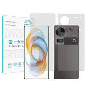 Rock space Resistant model transparent screen protector suitable for the ZTE nubia Z70 Ultra mobile phone along with the phone back protector 