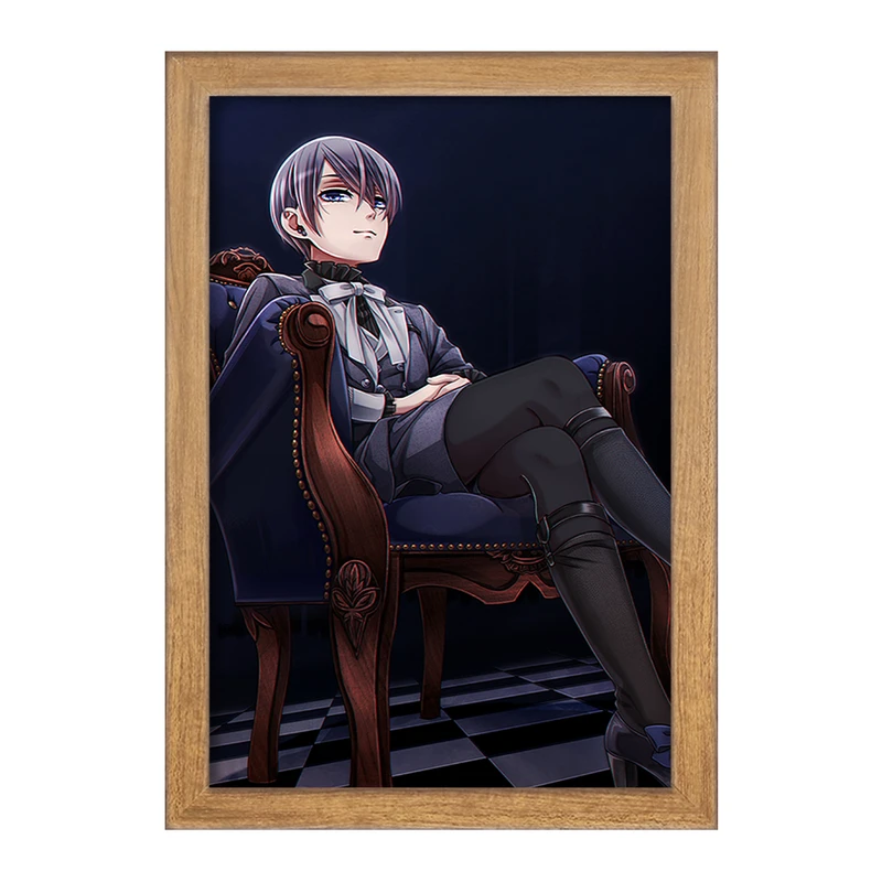 تابلو خندالو مدل شیل انیمه خادم سیاه Black Butler  کد 16308