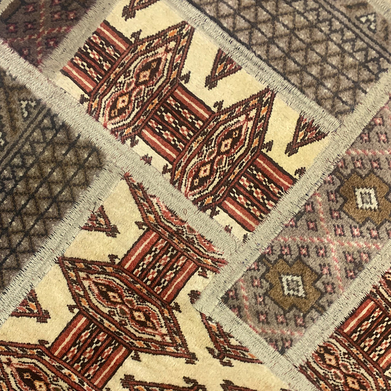 کلاژ کناره دستباف 0.5 متری مدل KE90F024