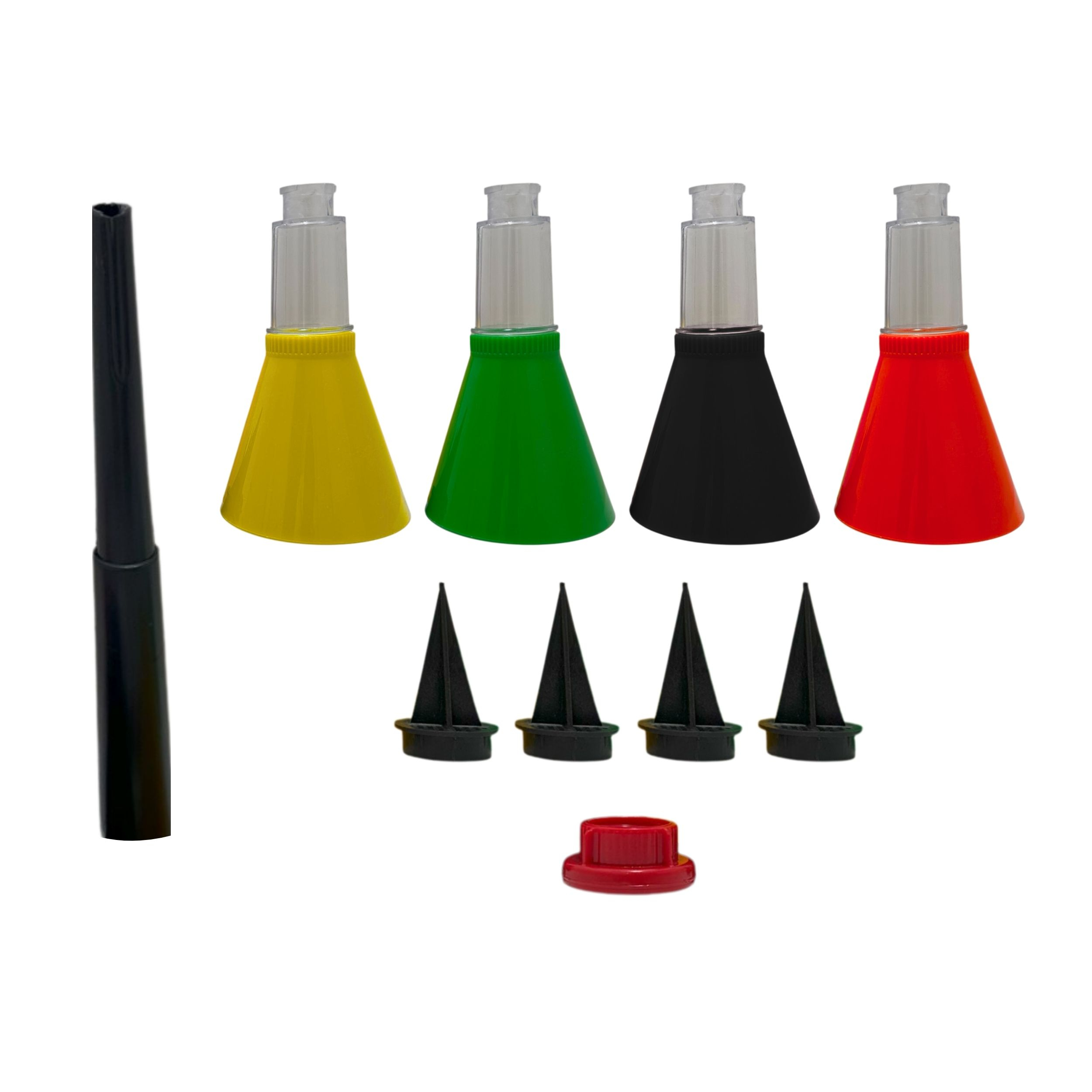 قیف روغن خرطوم دار مدل IRC4222 سایز 3 اینچ مجموعه 10 عددی