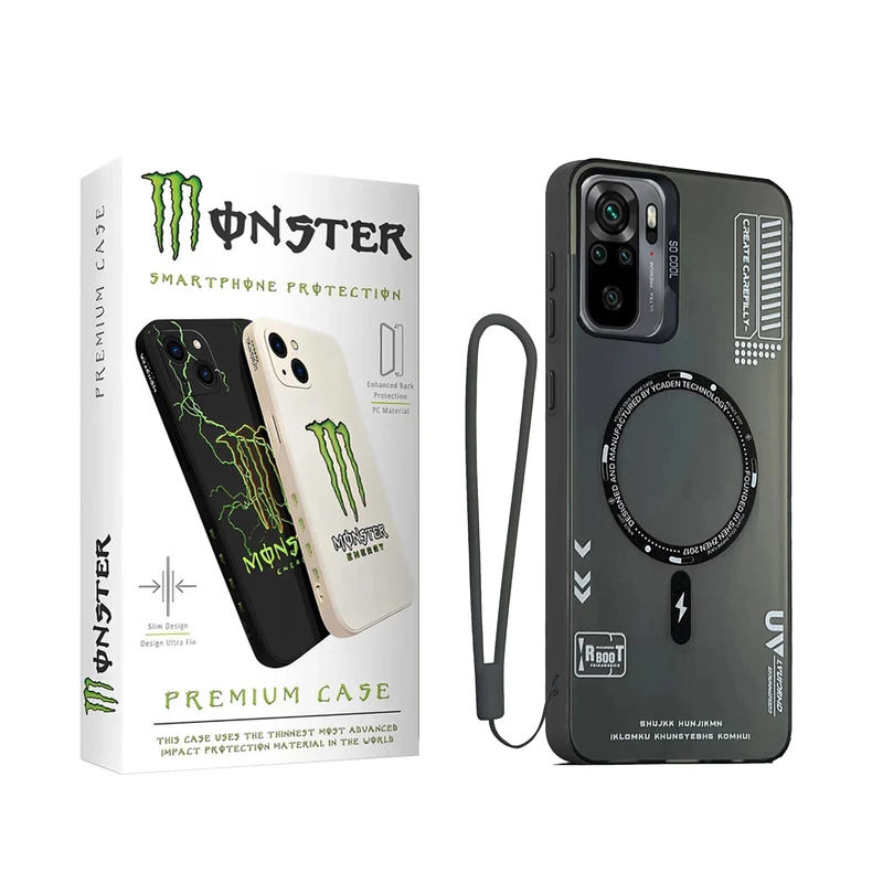 کاور مانستر مدل SoCool Strap مناسب برای گوشی موبایل شیائومی Redmi Note 10/ Poco M5s همراه با بند آویز