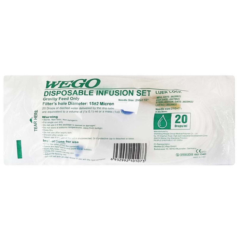 ست سرم وی ای جی او مدل سوزن دار سایز 21