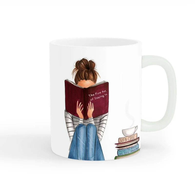 ماگ طرح دخترانه دوست داشتنی کد wall-8178