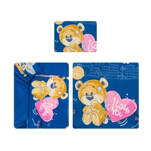 سرویس روتختی 1 نفر 3 تکه آدنو مدل خرس کوچولو کد MC13