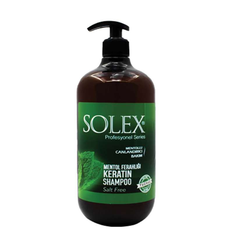 شامپو مو سولکس مدل mentol keratin حجم 1000 میلی لیتر
