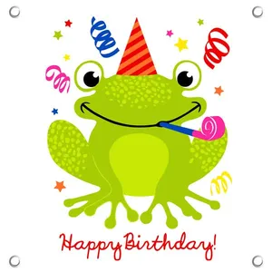 بنر تولد طرح قورباغه کد BnArt-44