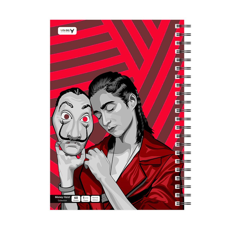 دفتر 120 برگ ویتادل طرح مانی هایست مدل 7