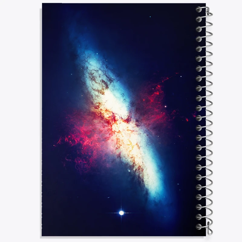 دفتر مشق 100 برگ خندالو طرح کهکشان (galaxy) کد F6708