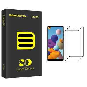 Somastel SD Glass Screen Protector For Samsung Galaxy A21 Pack Of 3