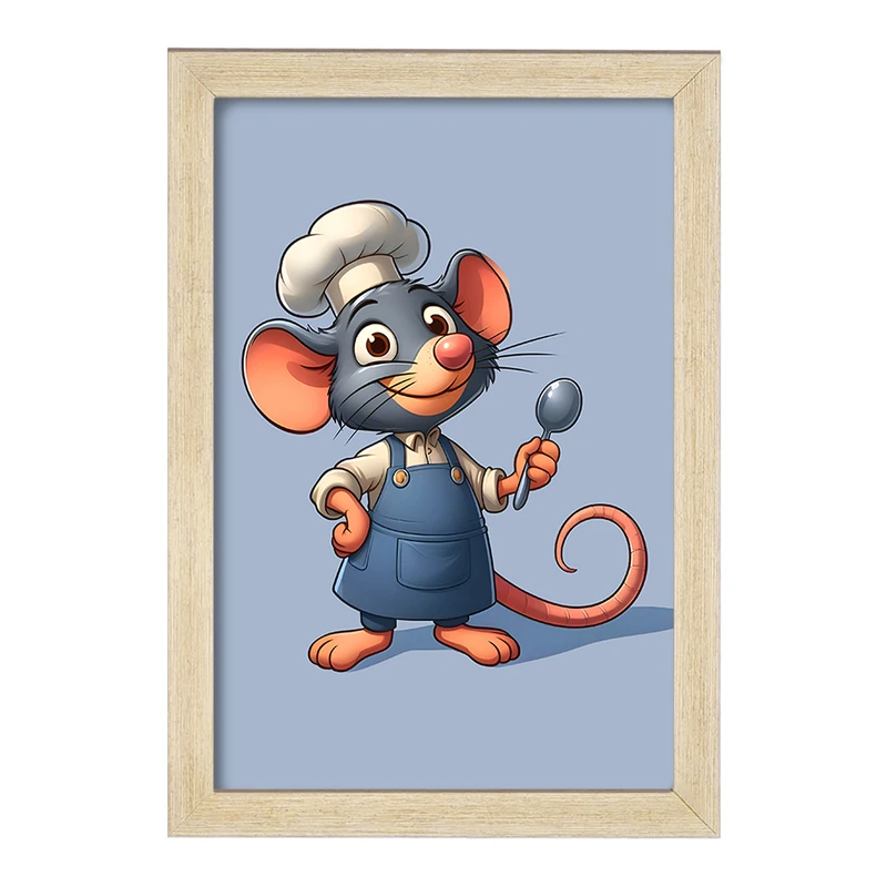 تابلو خندالو مدل موش آشپز کد F7745