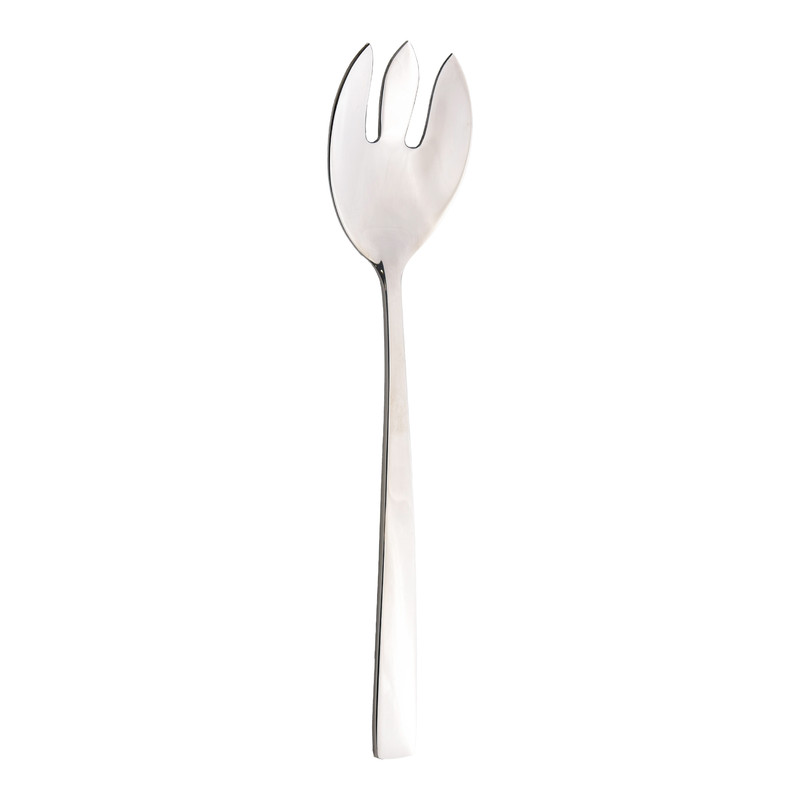 قاشق سرو سالاد ناب استیل مدل فلورانس براق