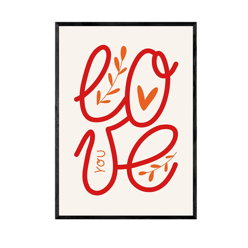 تابلو مدل Love you کد 62