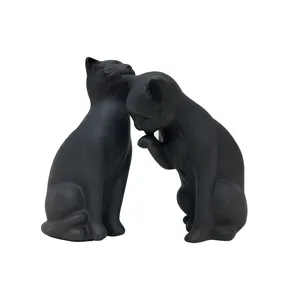 مجسمه مدل گربه های ملوس مجموعه 2 عددی