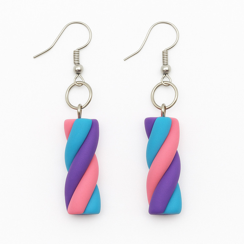 گوشواره دخترانه مدل مارپیچ کد 010