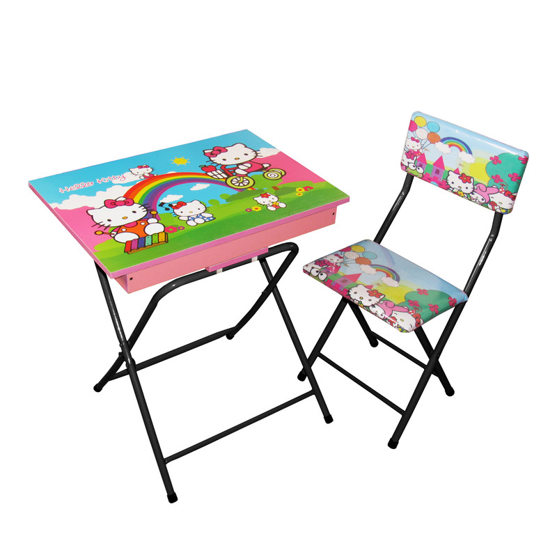 ست میز تحریر و صندلی میزیمو مدل کیتی 3 کد 13