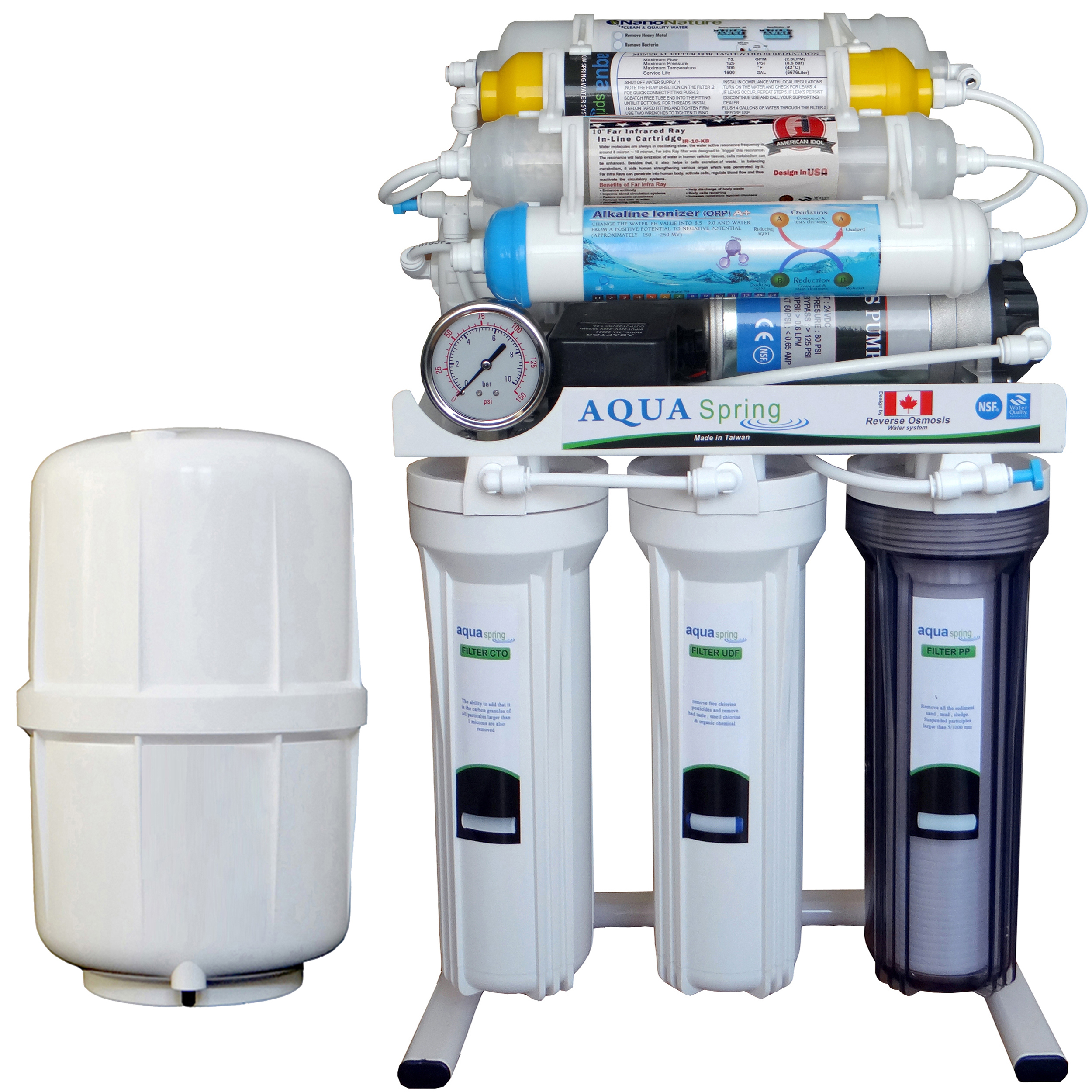 دستگاه تصفیه کننده آب آکوآ اسپرینگ مدل RO - NF3030