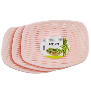 سبد نان و سبزی لیمون مدل hm172 مجموعه 3 عددی