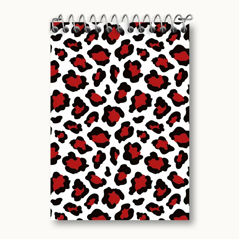 دفتر یادداشت 50 برگ خندالو طرح پترن پلنگی کد N4857