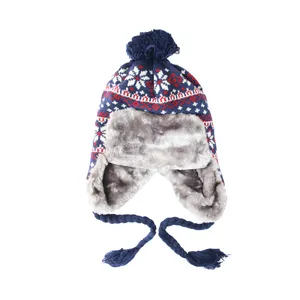 کلاه بافتنی کد 576 رنگ سرمه ای