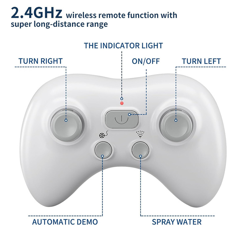 اسباب بازی کنترلی مدل نهنگ شناور ضد اب طرح کنترل ضد اب و اسپری آب کد 18002-2