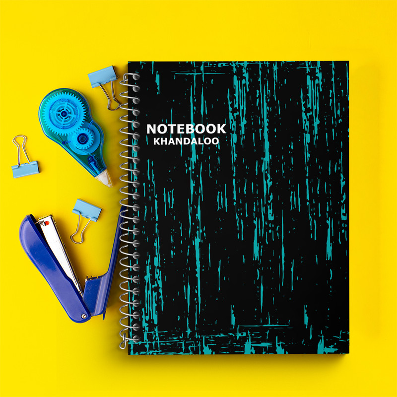 دفتر زبان 50 برگ خندالو مدل دو خط طرح مدرن کد N1168