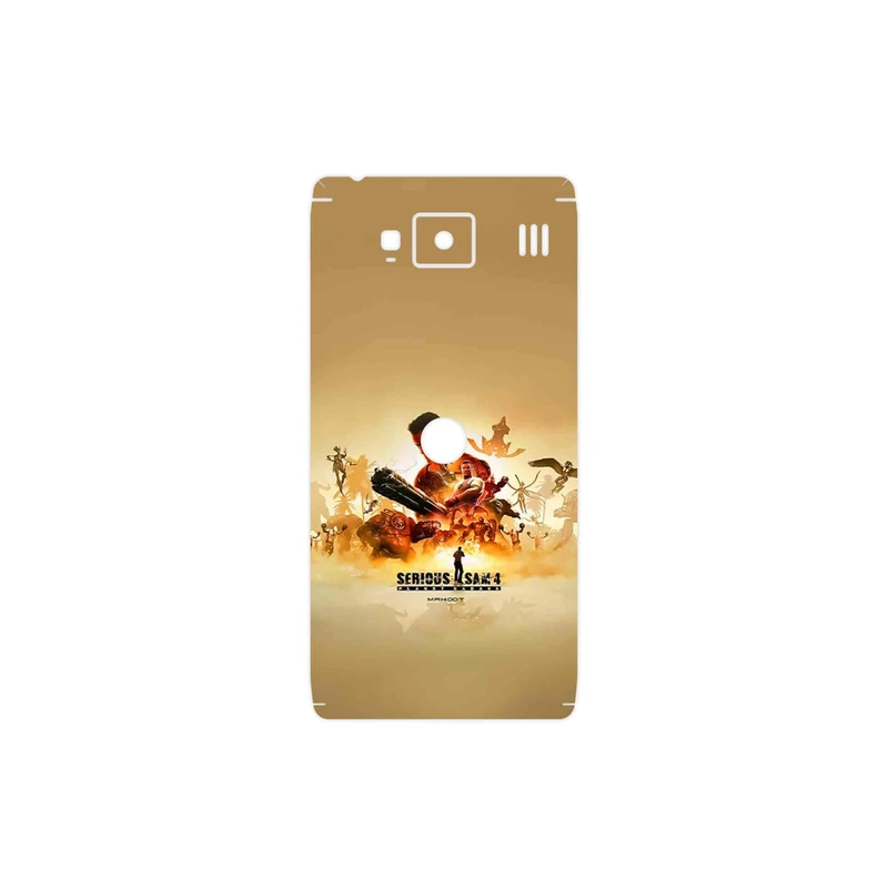 برچسب پوششی ماهوت مدل Serious Sam Game Series مناسب برای گوشی موبایل موتورولا Droid Razr HD