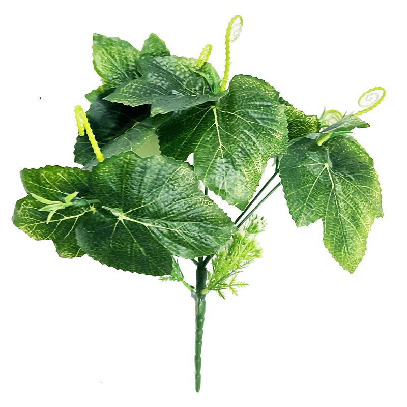 گلدان به همراه گل مصنوعی مدل بوته انگوری پیچک