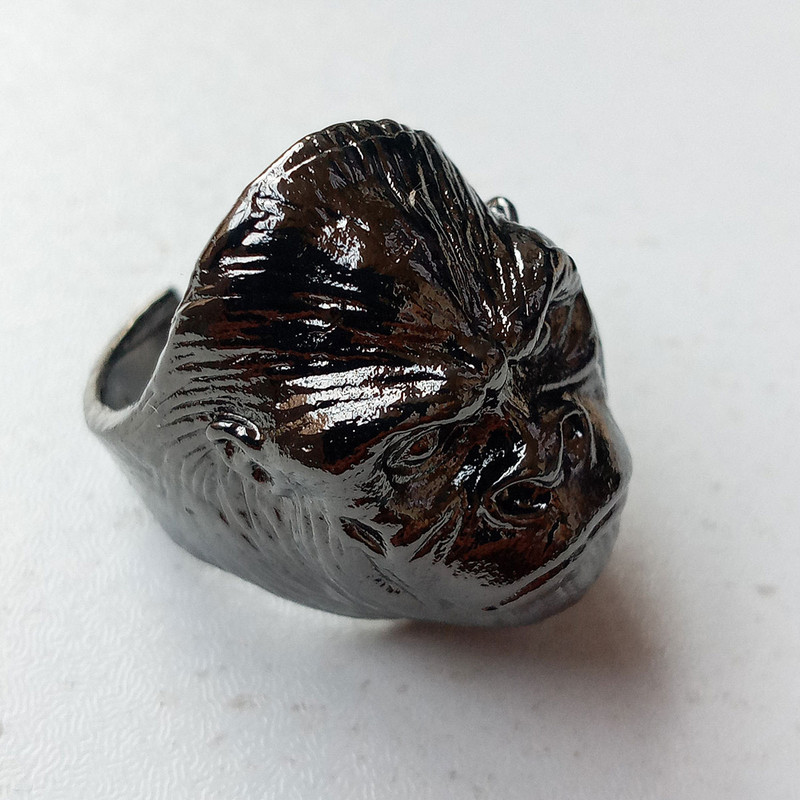 انگشتر مردانه مدل گوریل کد AS-GOR3