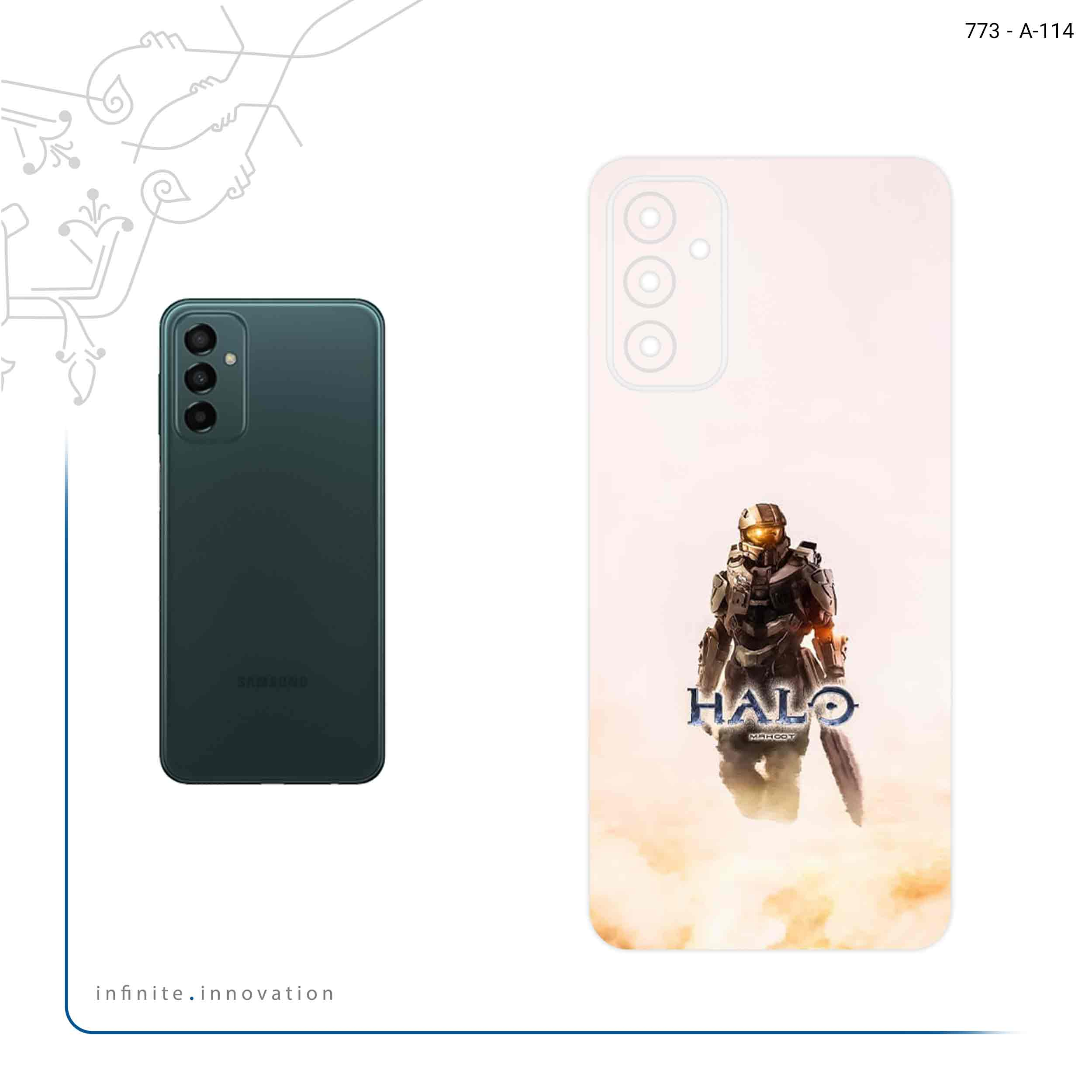 برچسب پوششی ماهوت مدل Halo Game Series مناسب برای گوشی موبایل سامسونگ Galaxy M23