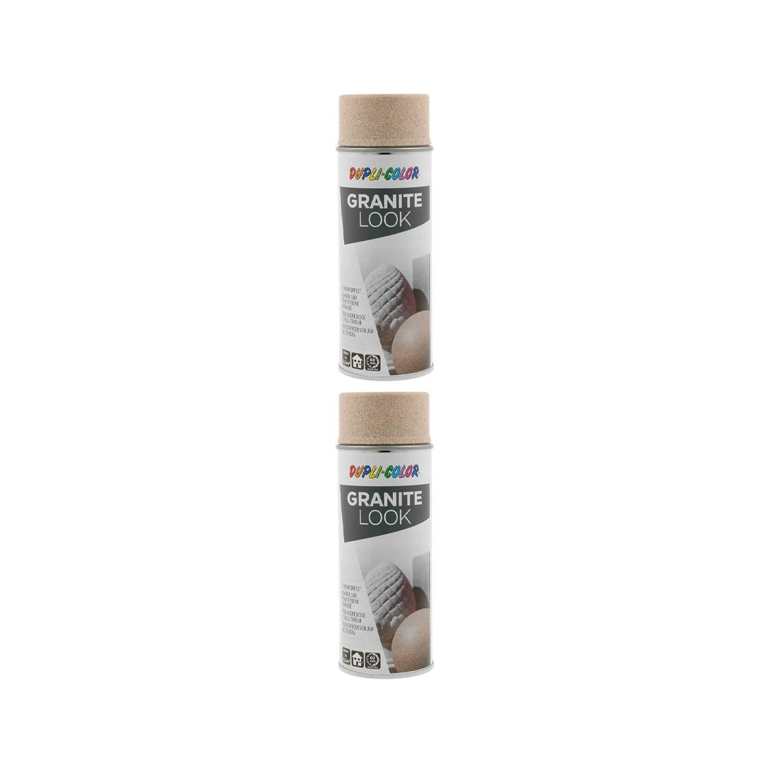 اسپری رنگ گرانیت هلویی دوپلی کالر مدل Granite look حجم 400 میلی لیتر مجموعه 2 عددی