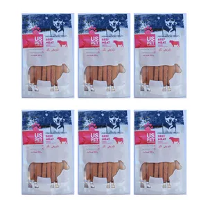 تشویقی سگ یو اس پت مدل میله ای گوشت گاو وزن 100 گرم مجموعه 6 عددی