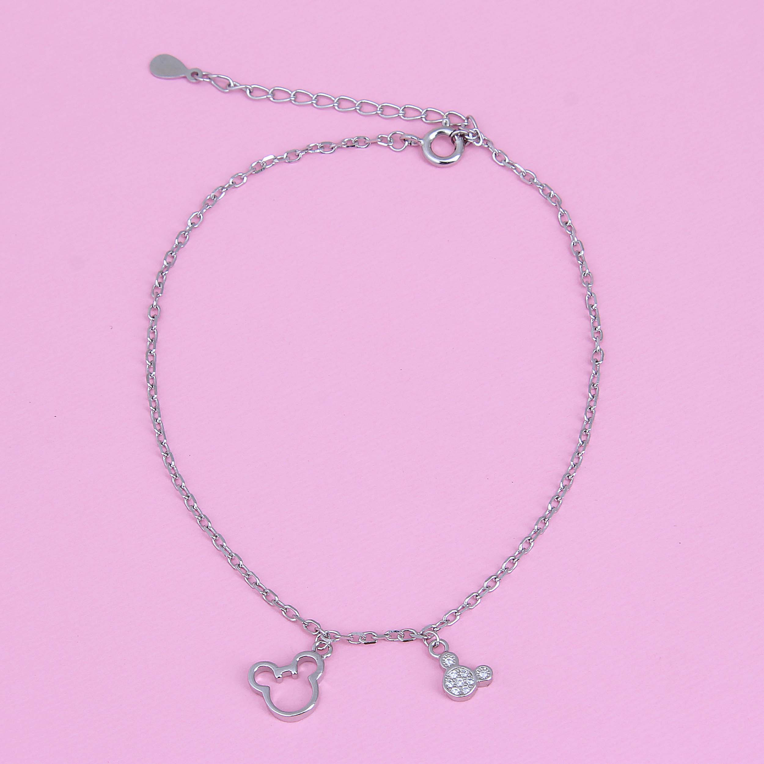 پابند نقره زنانه فانتزی بازرگانی میلادی کد DP_593