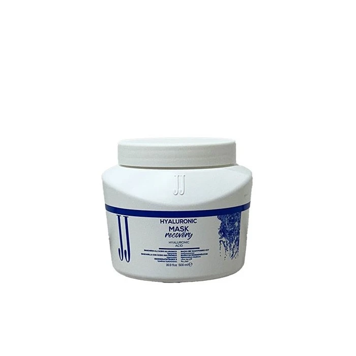 ماسک مو جی جی مدل Hyaluronic recovery مناسب برای موهای کدر و کم آب حجم 500 میلی لیتر