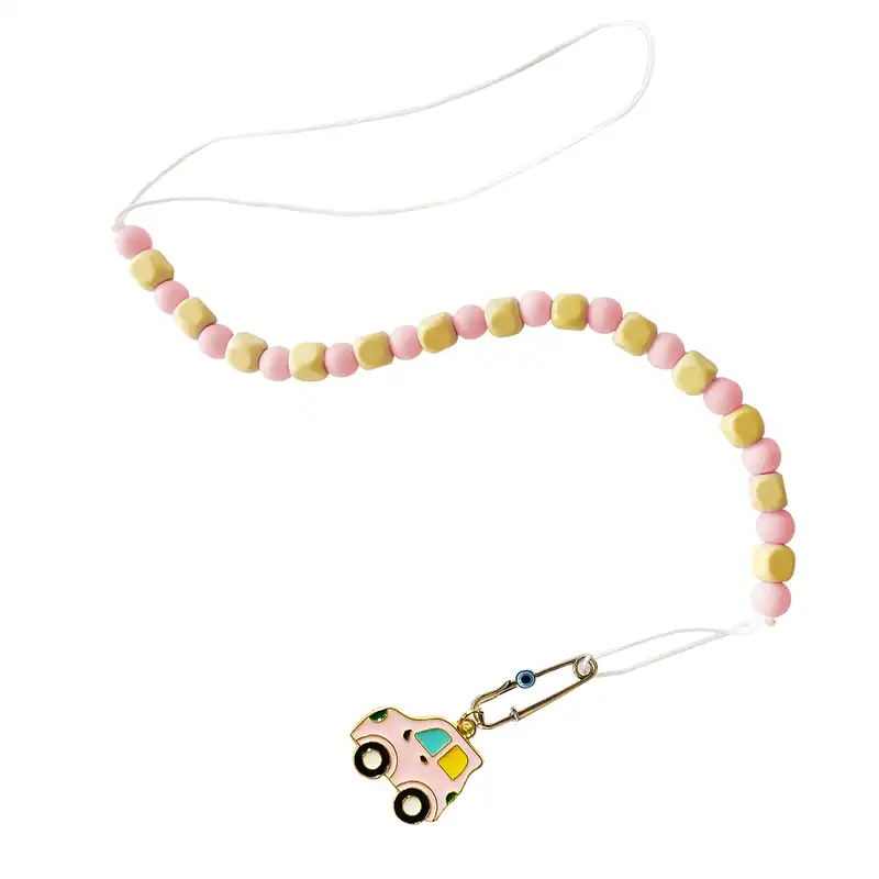 زنجیر پستانک مدل ماشین و چشم نظر