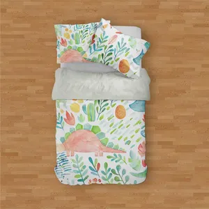 سرویس روتختی مدوپد طرح دایناسورهای رنگارنگ مدل mod00171 یک نفره 4 تکه