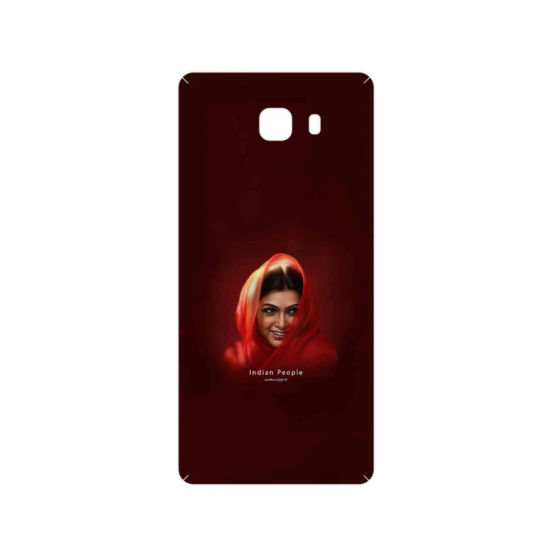 برچسب پوششی ماهوت مدل Portrait of an Indian Woman مناسب برای گوشی موبایل سامسونگ Galaxy C9 Pro