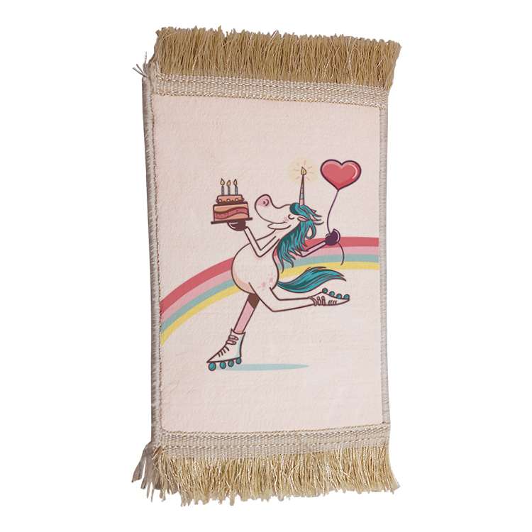 فرش ماشینی دیوارکوب مدل یونیکورن کد 17