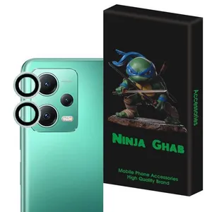 محافظ لنز دوربین نینجا قاب مدل رینگی مناسب برای گوشی موبایل شیائومی Redmi Note 12 Pro Plus
