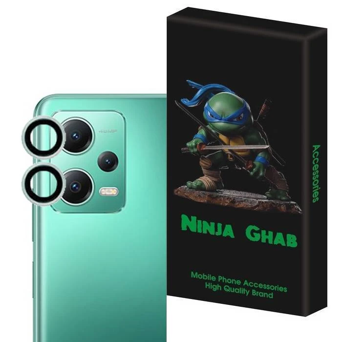محافظ لنز دوربین نینجا قاب مدل رینگی مناسب برای گوشی موبایل شیائومی Redmi Note 12 Pro Plus