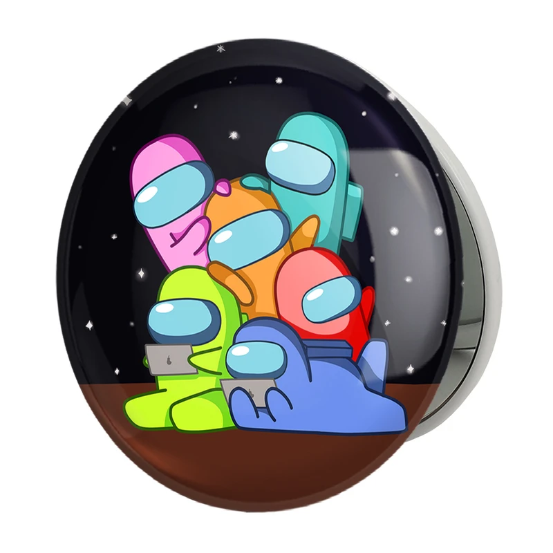 آینه جیبی خندالو طرح امانگ آس Among Us مدل تاشو کد 10302 