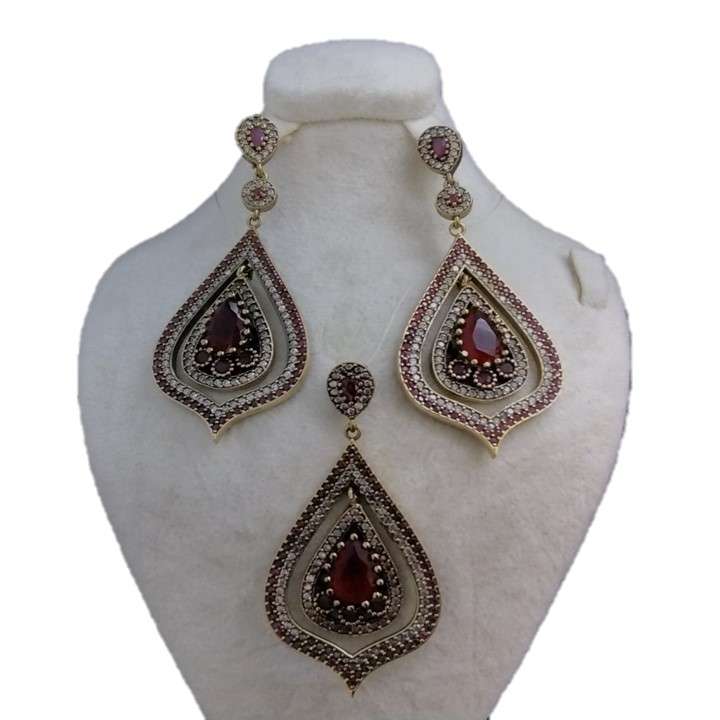 نیم ست نقره زنانه مدل -1086