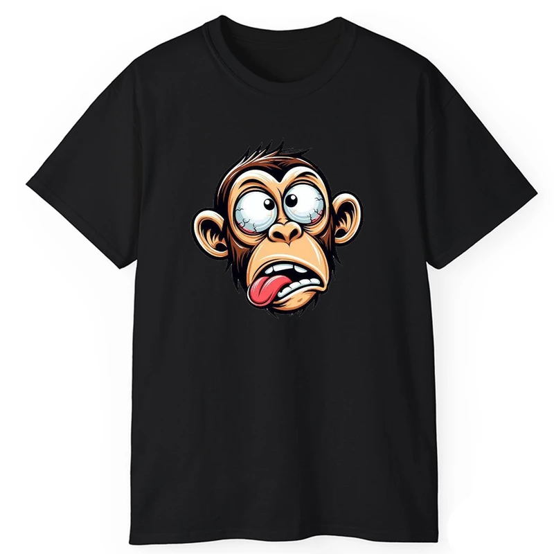 تی‌شرت آستین کوتاه مردانه پاد آفرین مدل میمون کد 222