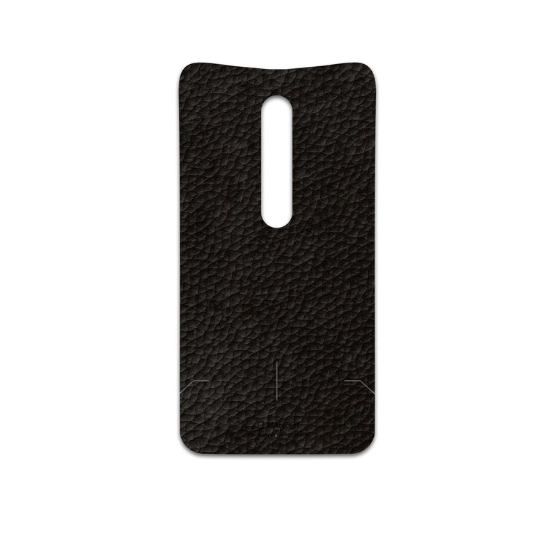 برچسب پوششی ماهوت مدل Dark-Brown-Leather مناسب برای گوشی موبایل موتورولا Moto X Style