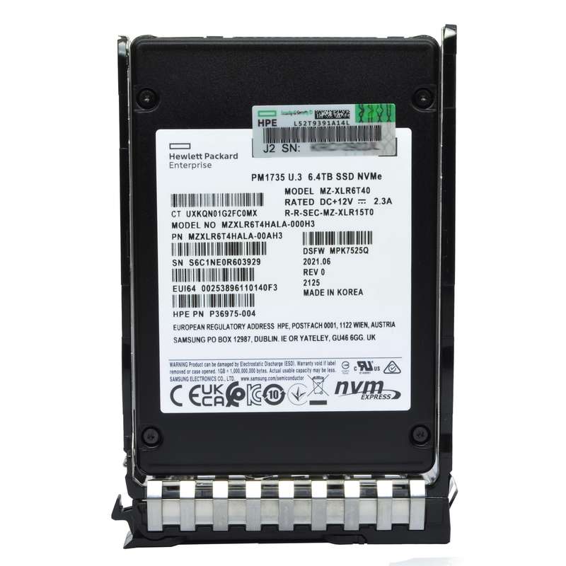 اس اس دی اینترنال اچ پی ای مدل P40572-B21 ظرفیت 6.4TB ترابایت NVMe اس اس دی اینترنال اچ پی ای مدل P40572-B21 ظرفیت 6.4TB ترابایت NVMe